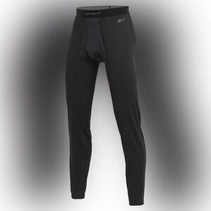 Carhartt Force Black Midweight Micro-Grid Base-Layer Pants for Men Size: XL